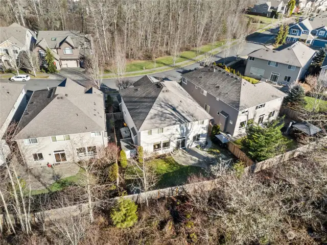 Greenbelt in front and back of home provides additional privacy with no neighbors in front or behind.