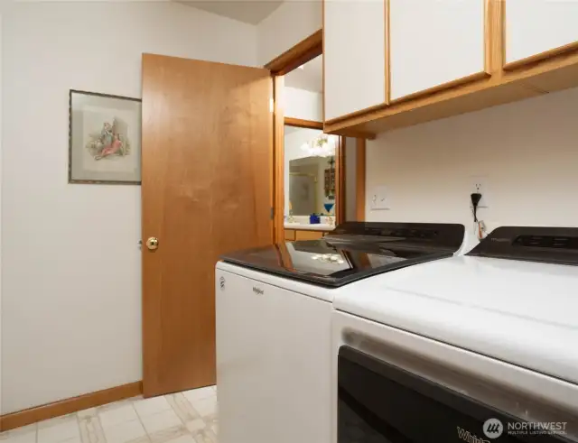 Laundry Room to Garage w/ Loft Storage~