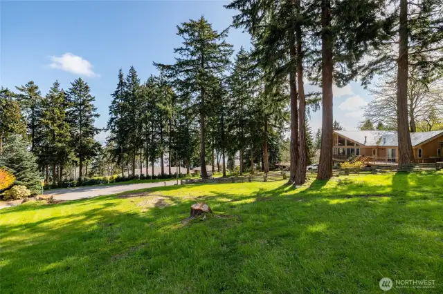 Gently sloped lot