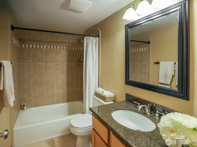 Upstairs hallway bath.