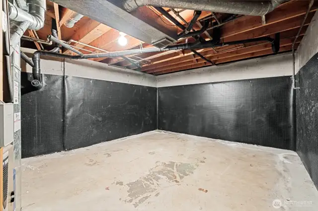 Basement utility room