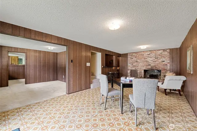 View of Rec room with 2 additional finished rooms