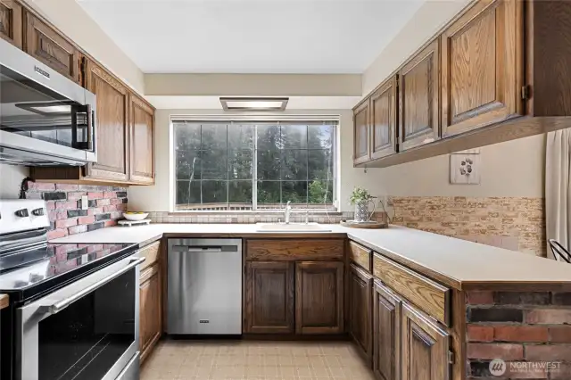Kitchen with updated SS appliances