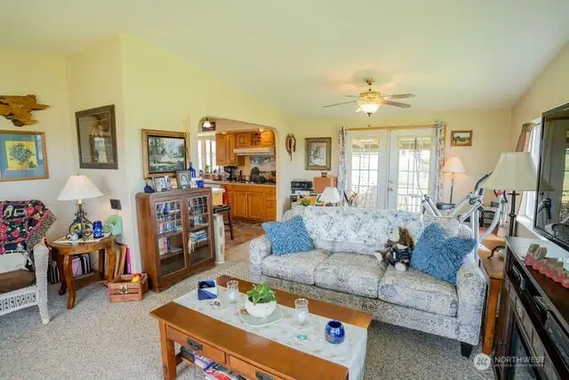 Looking towards back door