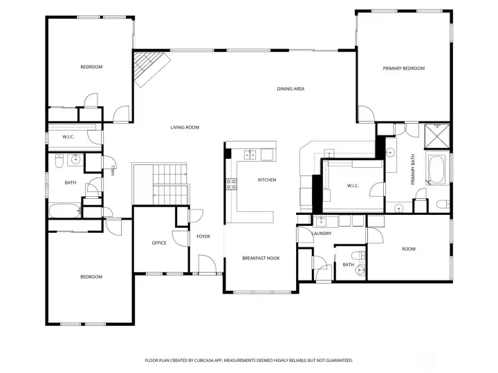 Primary level floorplan