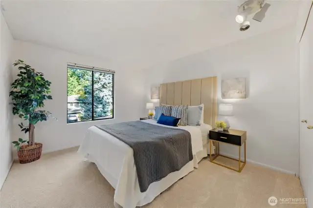 Bedroom Two: Generously sized and full of natural light, this bedroom could easily be customize to fit your lifestyle.