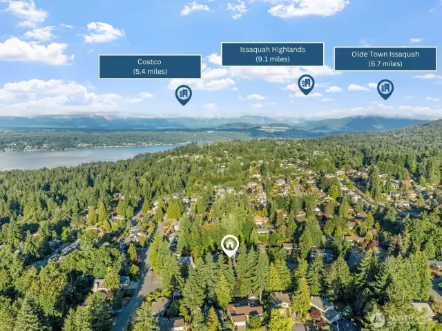 East View: Nestled between the lake and the mountains, this home offers scenic tranquility with convenient access to nearby retail, dining, and charming downtown districts.