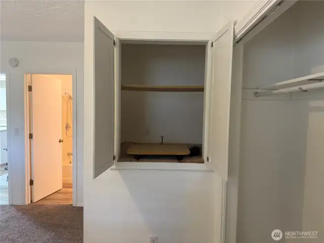Ready for TV and movable stand.