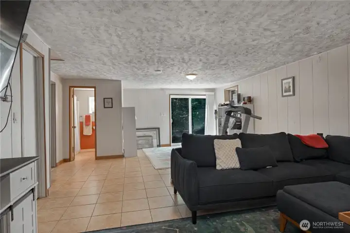 Downstairs "bonus room"