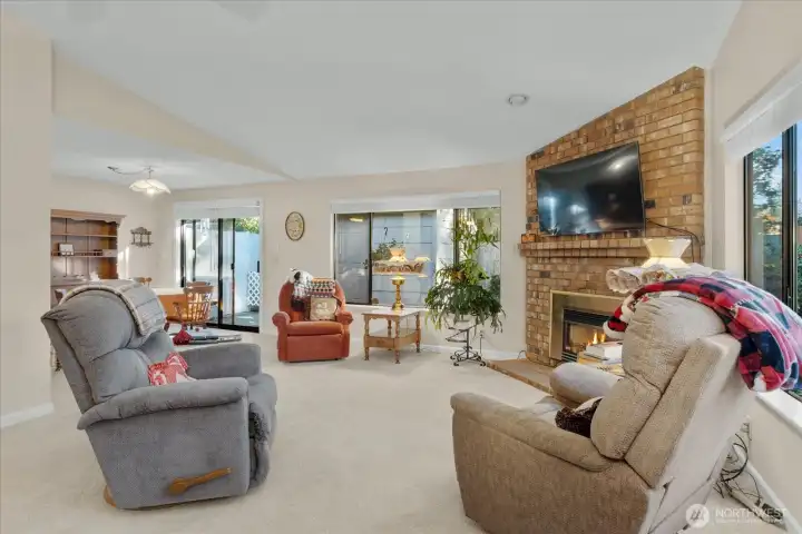 Living Room open to Dining Room