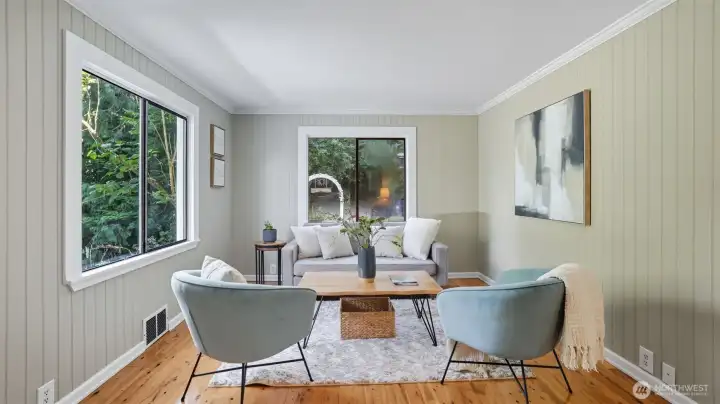 This open, airy layout is ideal for relaxing or hosting gatherings.