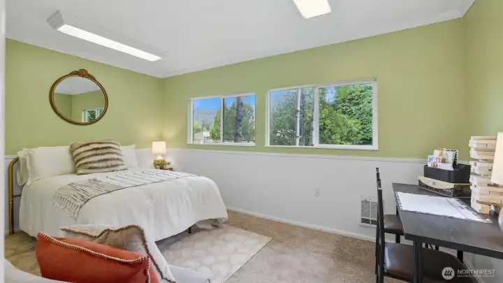 Inside the darling studio shed is the perfect space for a home office, gym, guest space - or whatever your lifestyle demands!