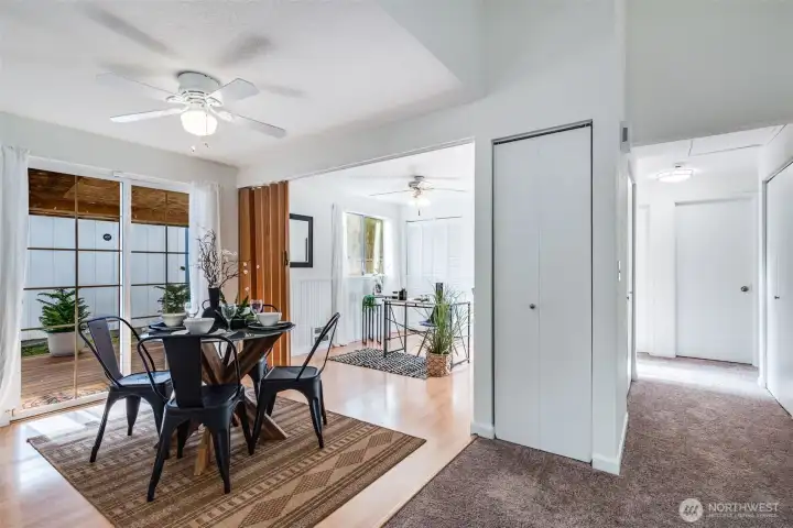 Open concept for easy entertaining.