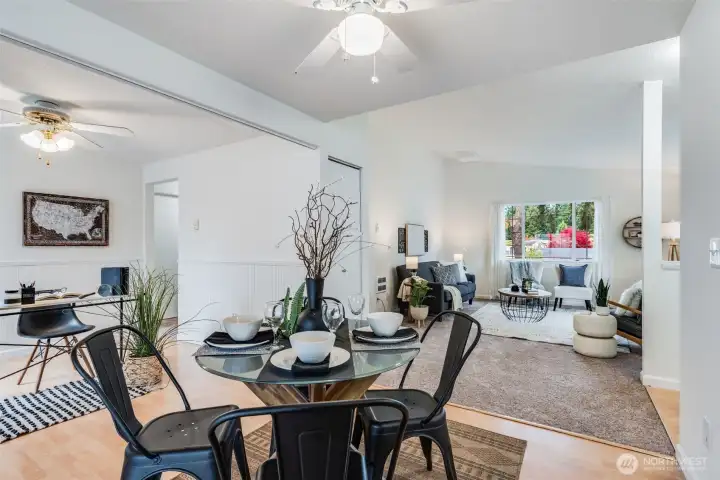 All brand new inside paint throughout the house.