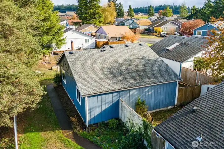 Back view of the house.