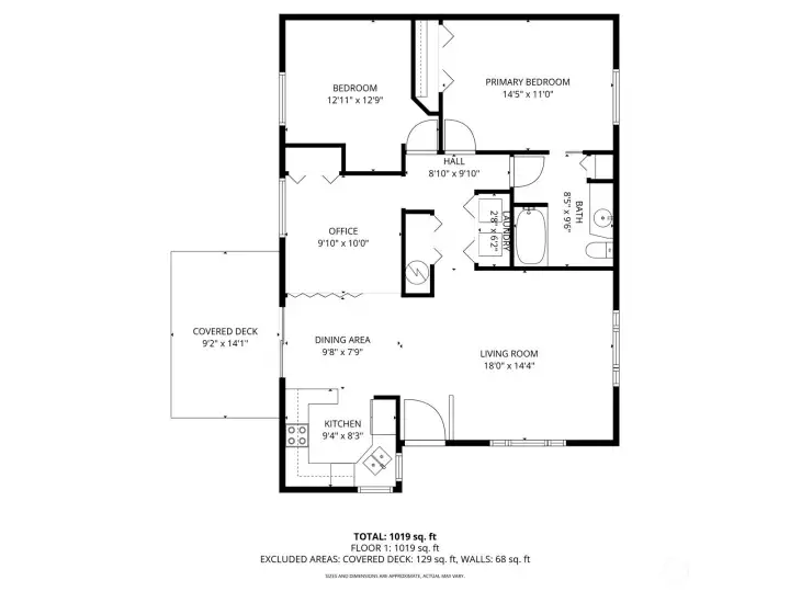 Shown here is the home's floor plan.