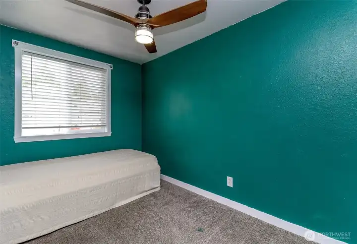 Additional bedroom no. 2 located on the upper level.