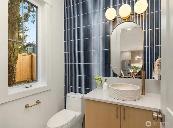 Main floor powder room