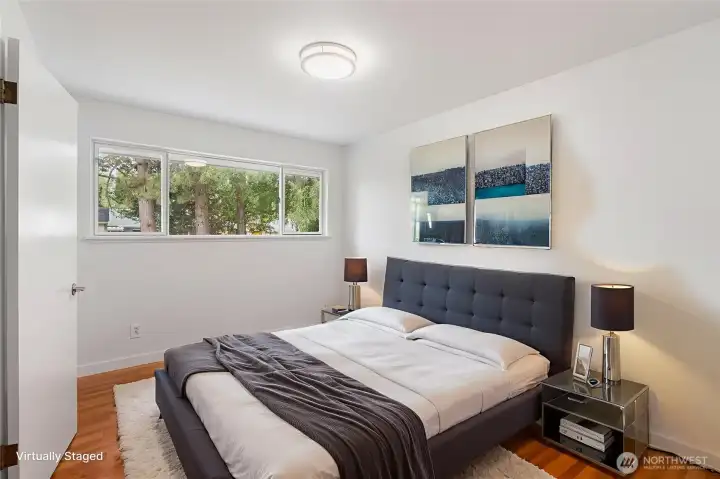 Virtually Staged Main Floor Bedroom