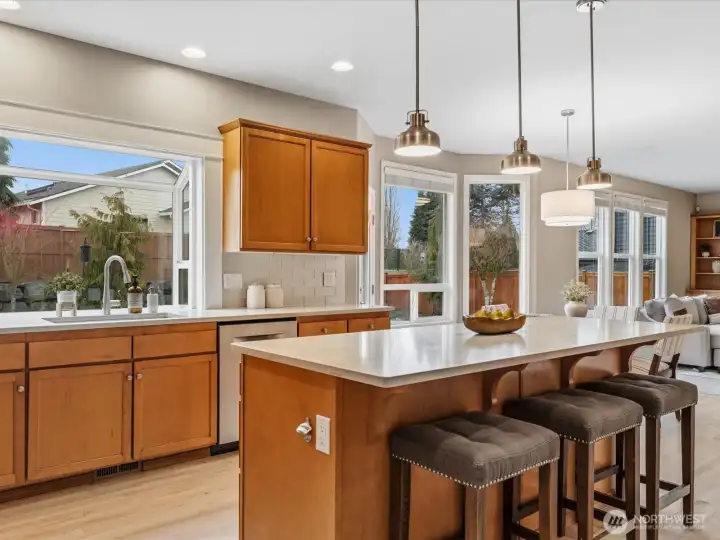 All bathed in natural light from large windows.