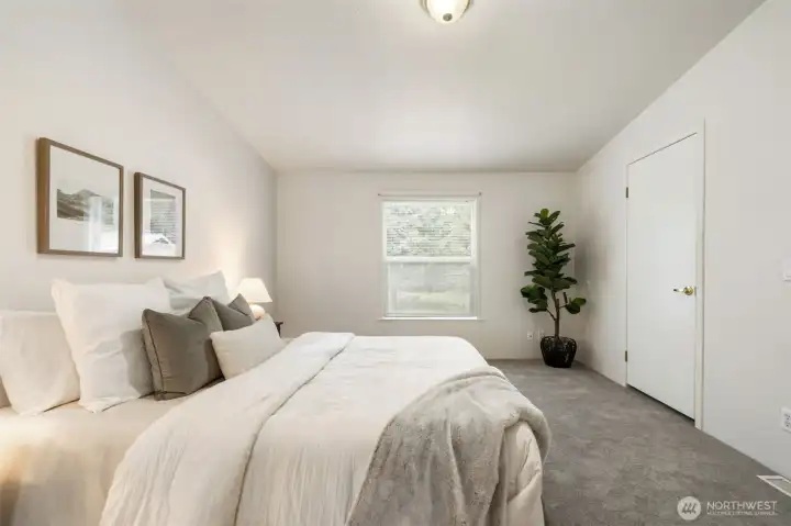 Spacious primary bedroom