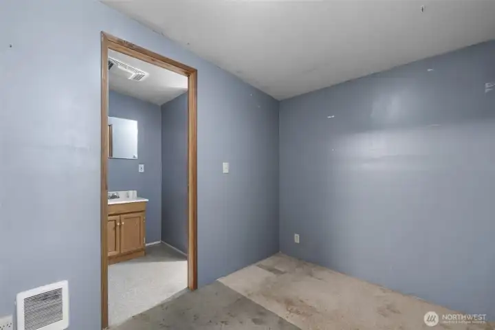 Small living space with 3/4 bathroom