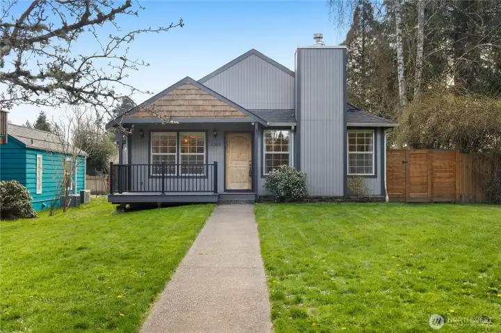 Fresh exterior updates and a welcoming covered front porch create standout curb appeal.