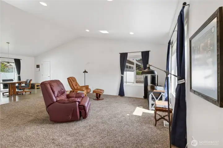 High ceilings and natural light
