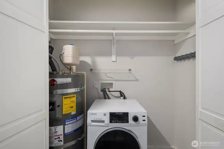 New water heater and/washer dryer combo. New water heater and/washer dryer combo.