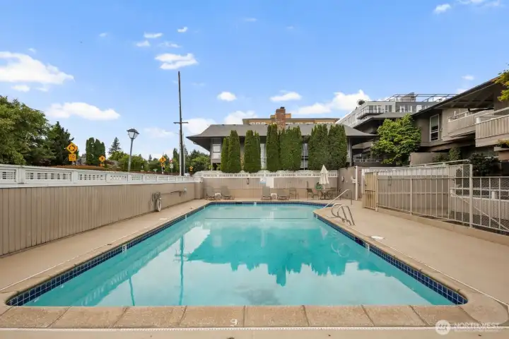 Community pool for those hot summer days. Community pool for those hot summer days.