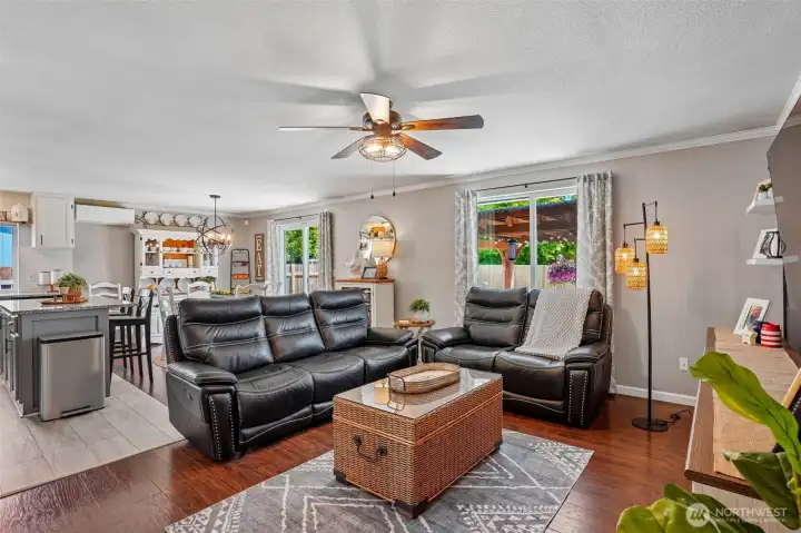Open great room concept.