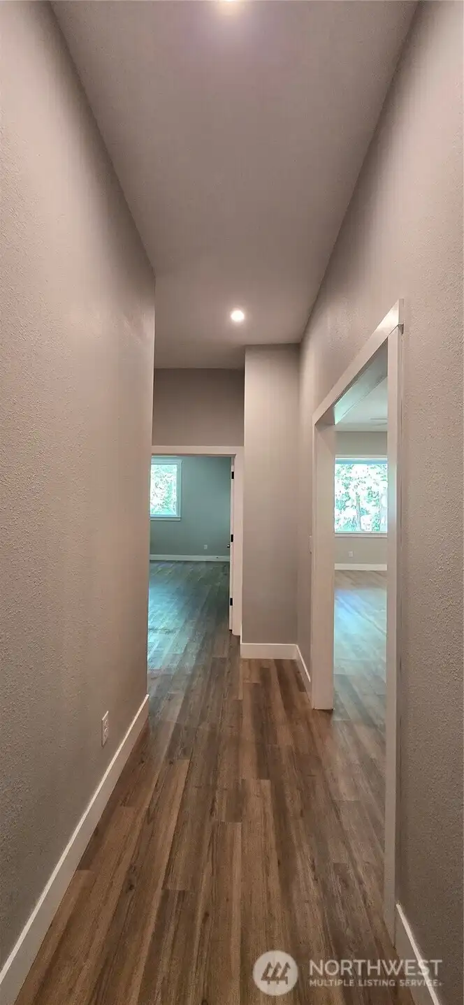 Hall looking towards master suite and living room