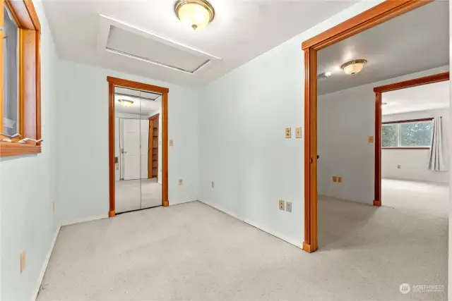 Additional on upper level is the 3rd Bedroom, Guest room, office or other use you may want.  Carpeted.