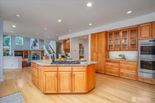 A very spacious kitchen for multiple cooks at a time.