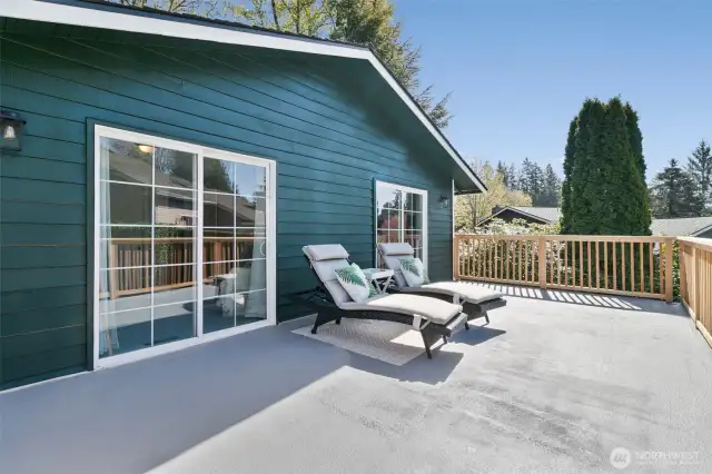 Deck off Primary and Guest bedroom