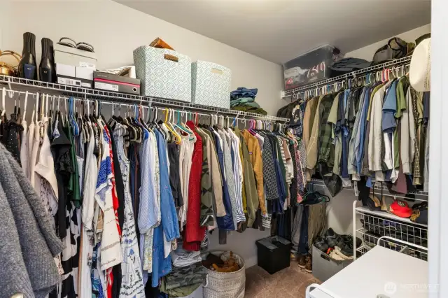 Primary walk-in closet