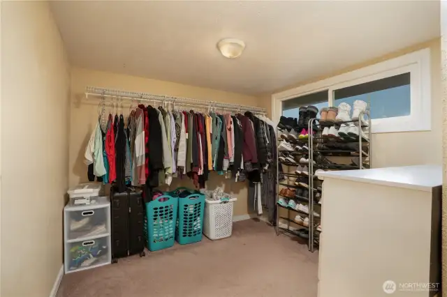 Large primary closet