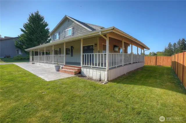 Large wrap-around porch