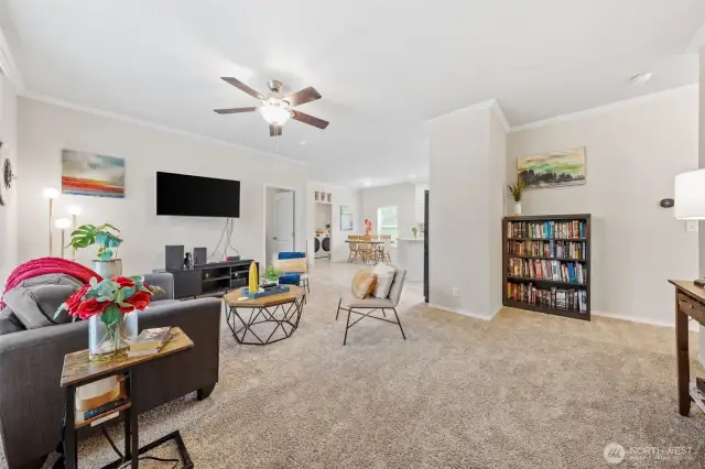 Living room from the front door