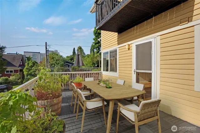 Relax on your private 200 sq ft deck.