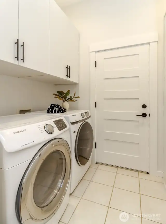 Laundry Room - Main Level, Leads to Garage