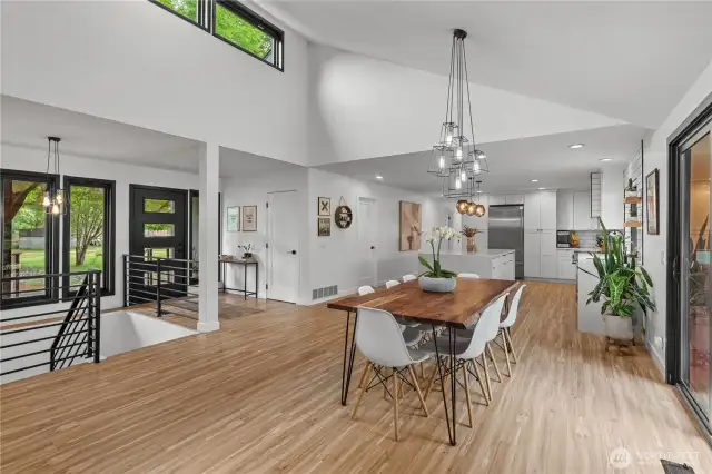 Step inside to an open concept main floor filled with natural light.