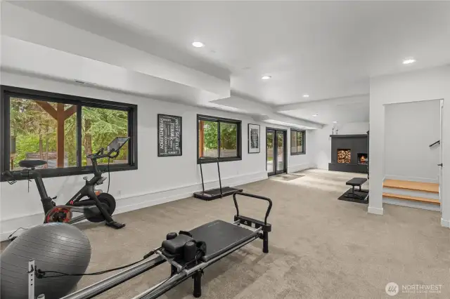 Step down into the daylight basement with ADU potential.