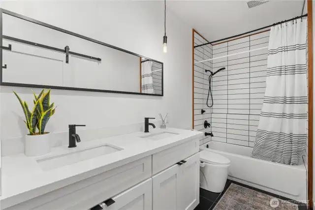 Guest bath downstairs.
