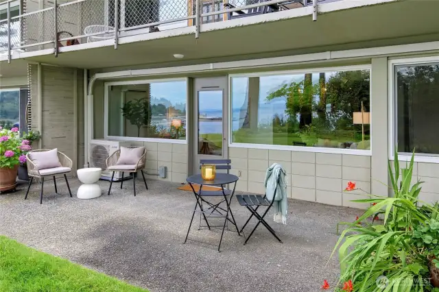 Spacious patio