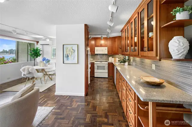 Functional, spacious and efficient galley kitchen