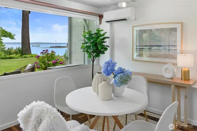 The view you'll enjoy while dining