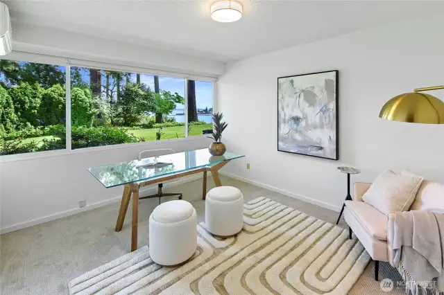 Second bedroom - here shown as an office