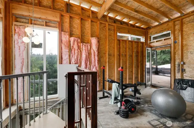 3rd Floor Office/Study with private deck