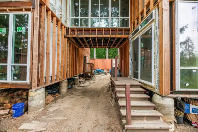 To be Completed Deck between Main Home and Secondary Suite
